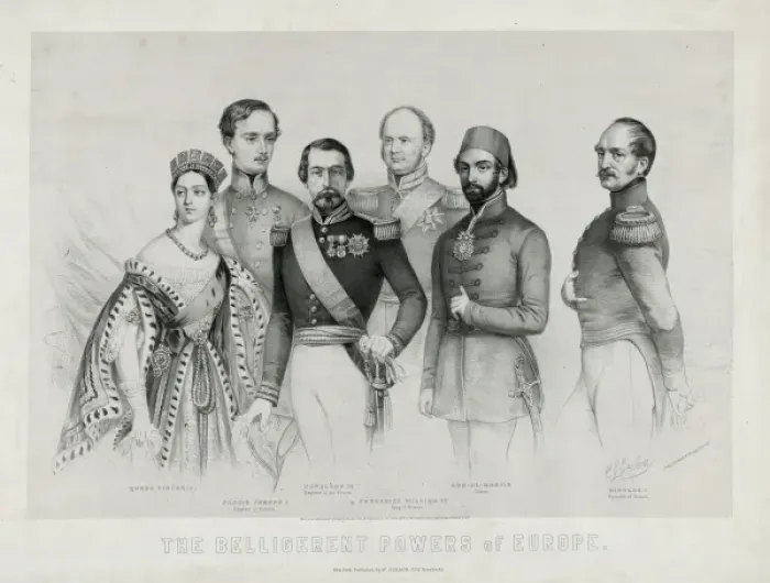 Framed Print : The belligerent powers of Europe