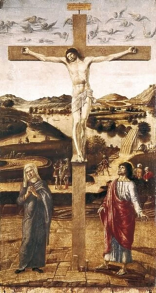 BELLINI, Giovanni (1430-1516). Crucifixion. ca