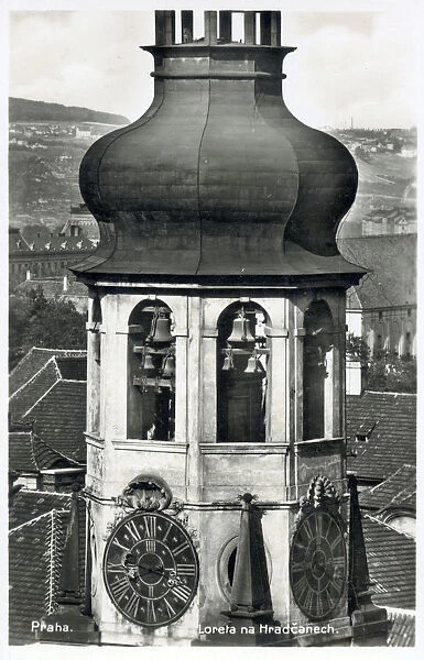Belltower of Loreta on the Hradschin, Prague, Czech Republic