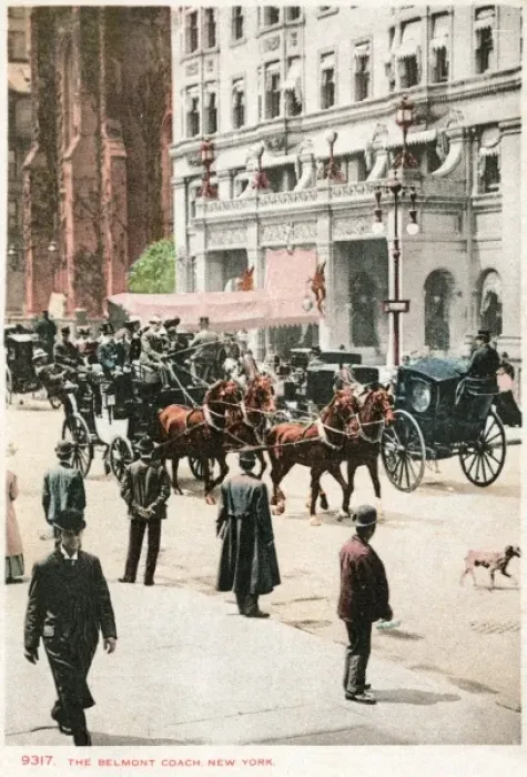Framed Print : The Belmont Coach, New York Framed Print : The Belmont Coach, New York