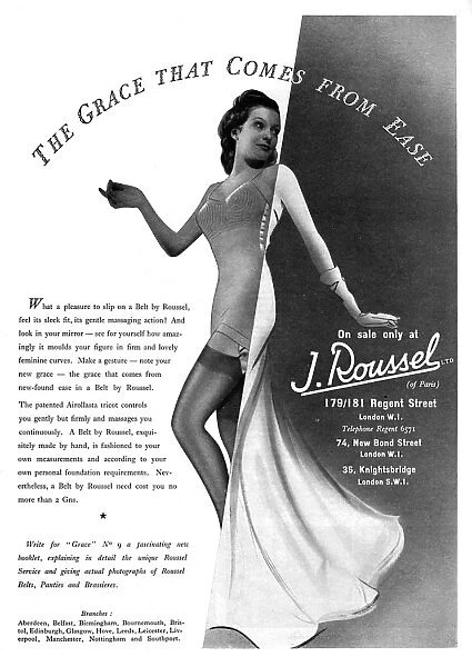 A Belt by Roussel advertisement, 1939
