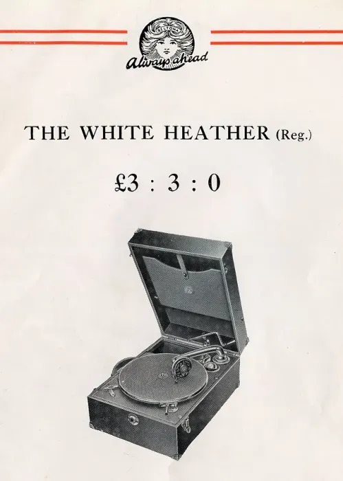Framed Print : Beltona White Heather Portable Gramophone Framed Print : Beltona White Heather Portable Gramophone
