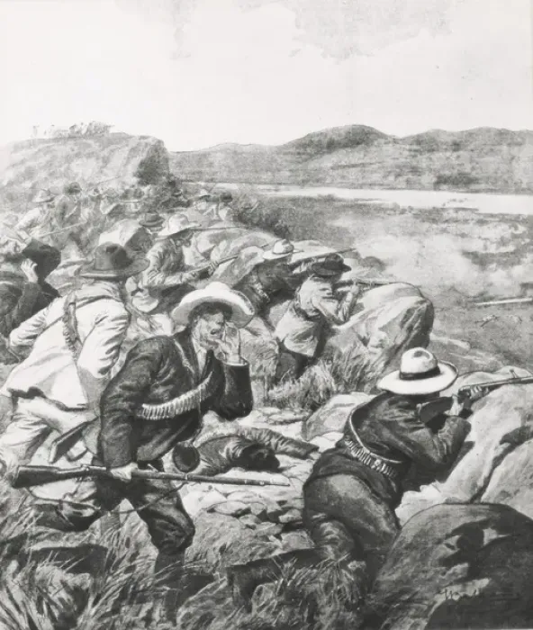 Framed Print : BELTRAME, Achille (1871-1945). Second Boer War Framed Print : BELTRAME, Achille (1871-1945). Second Boer War