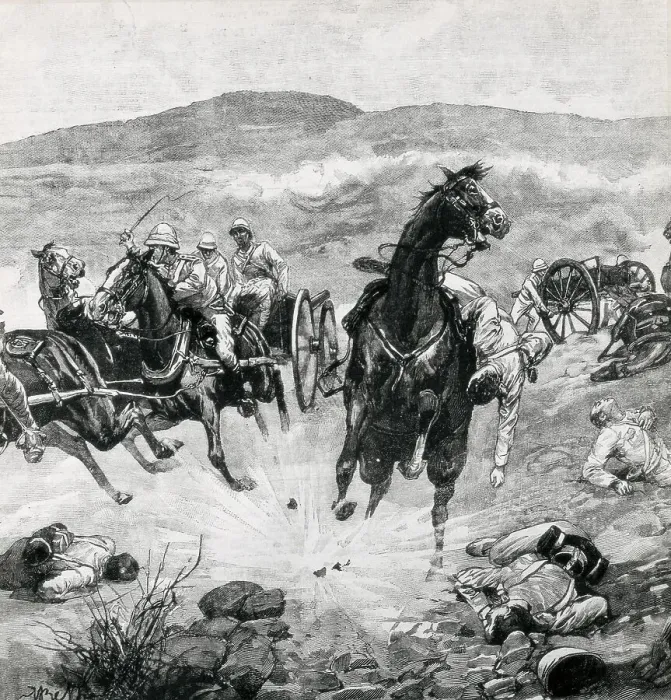 Framed Print : BELTRAME, Achille (1871-1945). Second Boer War Framed Print : BELTRAME, Achille (1871-1945). Second Boer War