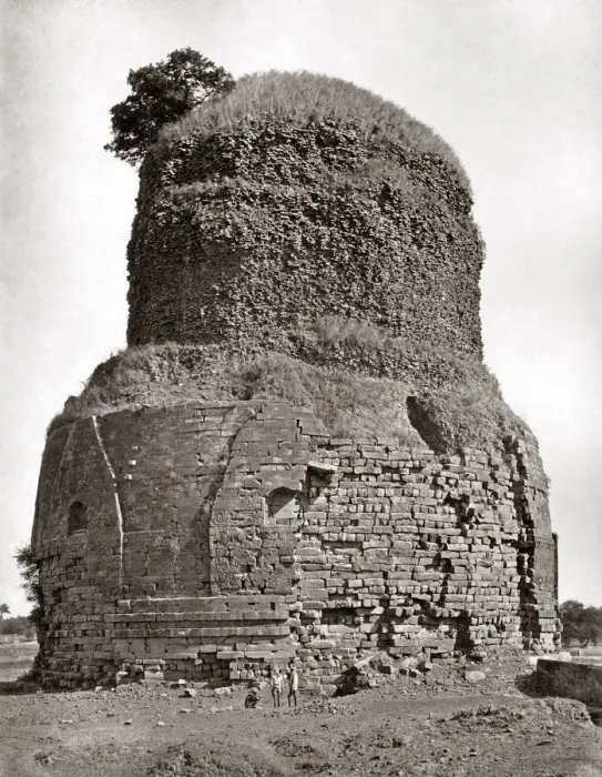 Framed Print : Benares, Varanasi, India, 1860s - Ancient tower at Sarnath Date: 1860s Framed Print : Benares, Varanasi, India, 1860s - Ancient tower at Sarnath Date: 1860s