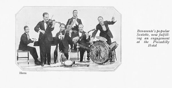 Benavente's popular Sextette Jazz Band, October 1922