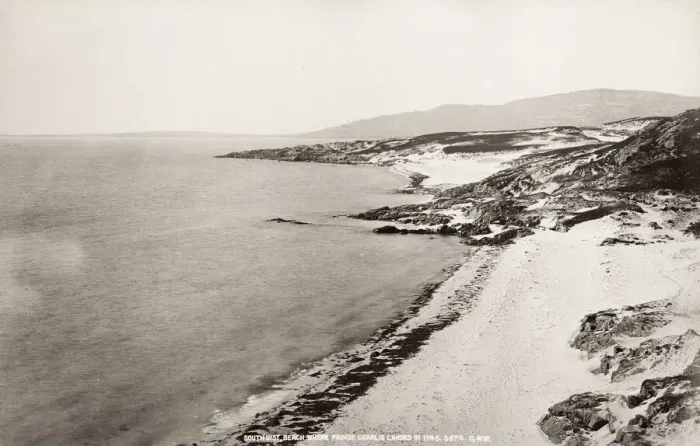 Framed Print : Benbecula. beach where Prince Charlie landed in 1745 Framed Print : Benbecula. beach where Prince Charlie landed in 1745