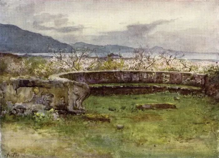 Framed Print : Bench Tomb - Pompeii Framed Print : Bench Tomb - Pompeii