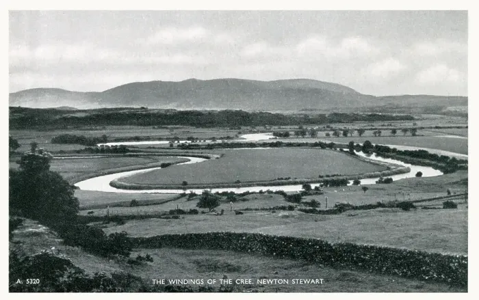 Framed Print : Bends in River Cree - Newton Stewart, Dumfries and Galloway Framed Print : Bends in River Cree - Newton Stewart, Dumfries and Galloway