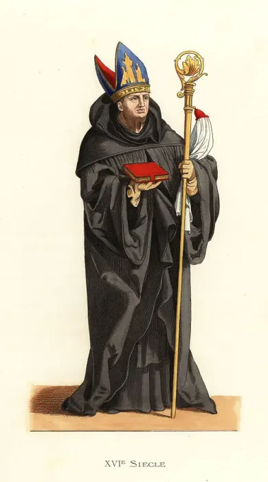 Framed Print : Benedictine abbot, Germany, 16th century Framed Print : Benedictine abbot, Germany, 16th century