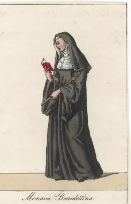 Framed Print : Benedictine Nun