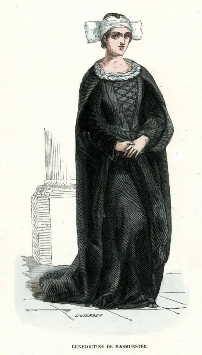 Framed Print : BENEDICTINE NUN, ALSACE Framed Print : BENEDICTINE NUN, ALSACE