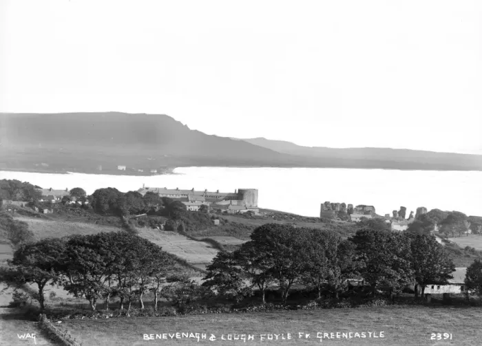 Framed Print : Benevenagh and Lough Foyle Fr. Greencastle Framed Print : Benevenagh and Lough Foyle Fr. Greencastle