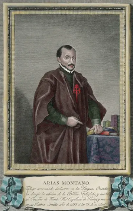 Framed Print : Benito Arias Montano (1527-1598). Spanish orientalist and ed Framed Print : Benito Arias Montano (1527-1598). Spanish orientalist and ed