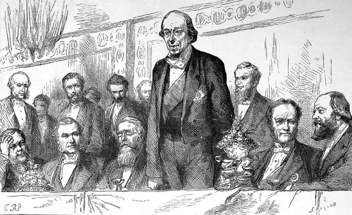 Framed Print : Benjamin Disraeli at the Carlton Club Banquet, 1878 Framed Print : Benjamin Disraeli at the Carlton Club Banquet, 1878