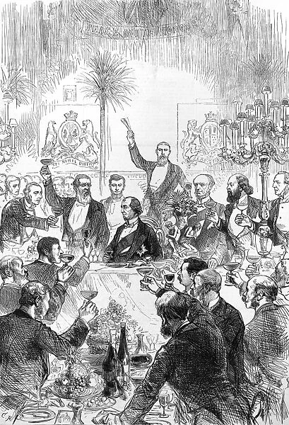 Benjamin Disraeli at a Carlton Club Banquet