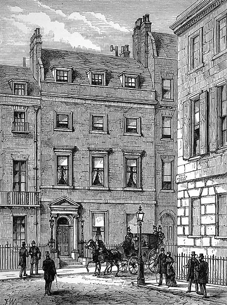 Benjamin Disraelis House at 19 Curzon Street, Mayfair, 1881