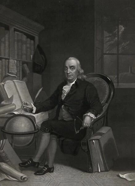 Benjamin Franklin - born in Boston, Jany. 17th 1706 -- died