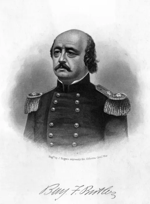 Framed Print : Benjamin Franklin Butler Framed Print : Benjamin Franklin Butler