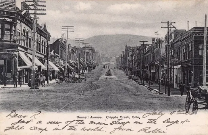 Framed Print : Bennett Avenue, Cripple Creek, Colorado, USA
