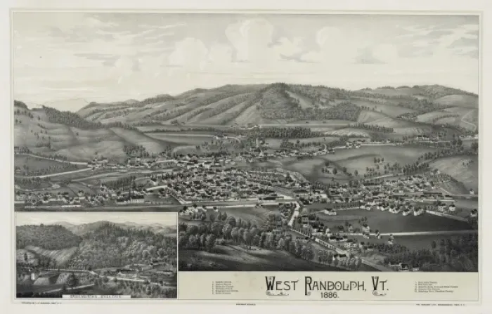 Framed Print : Bennington, Vt. 1887 Framed Print : Bennington, Vt. 1887