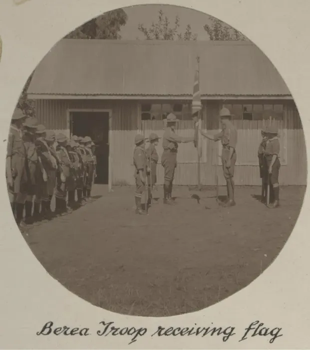 Framed Print : Berea Scout Troop, South Africa, receiving flag Framed Print : Berea Scout Troop, South Africa, receiving flag