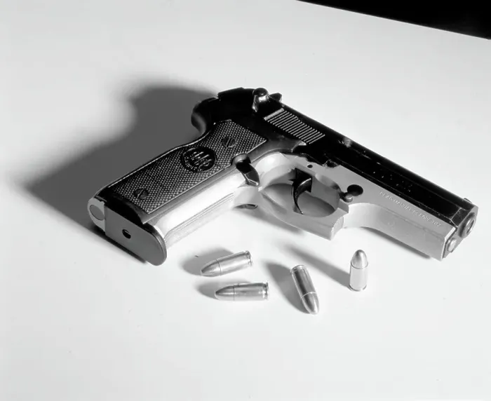 Framed Print : Beretta automatic pistol Framed Print : Beretta automatic pistol