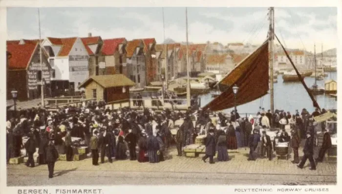 Framed Print : Bergen, Norway - The Fishmarket Framed Print : Bergen, Norway - The Fishmarket