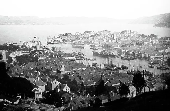 Framed Print : bergen panorama norway Framed Print : bergen panorama norway