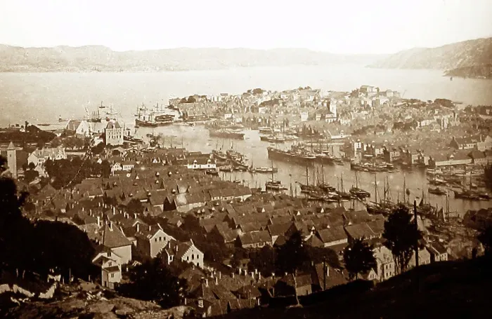 Framed Print : bergen panorama norway Framed Print : bergen panorama norway