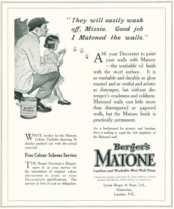 Framed Print : Berger's Matone Advertisement Framed Print : Berger's Matone Advertisement