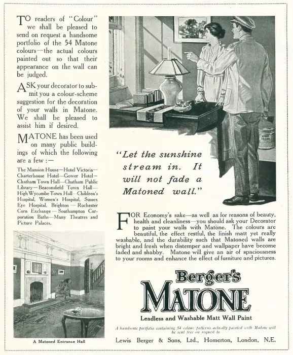 Framed Print : Berger's Matone Advertisement Framed Print : Berger's Matone Advertisement