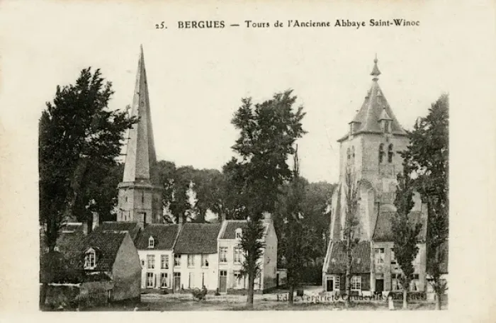 Framed Print : Bergues, France - the Saint Winoc Abbey Framed Print : Bergues, France - the Saint Winoc Abbey