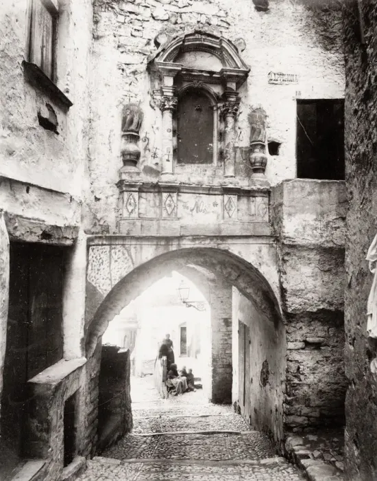 Framed Print : Via Berigida, Sanremo Italy Framed Print : Via Berigida, Sanremo Italy