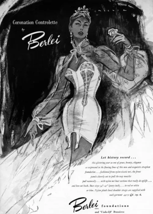 Framed Print : Berlei advertisement, 1953 Framed Print : Berlei advertisement, 1953