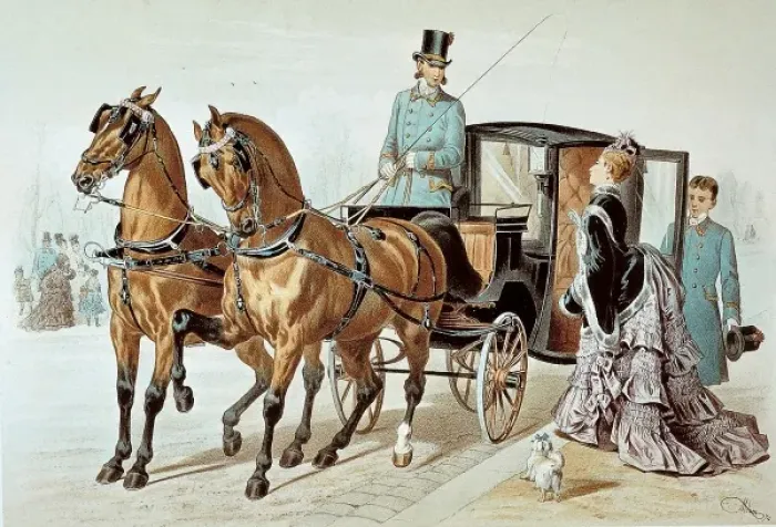 Framed Print : Berlin carriage from 1874 Framed Print : Berlin carriage from 1874