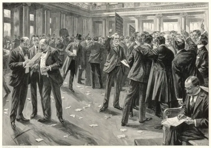 Framed Print : Berlin Exchange / 1904 Framed Print : Berlin Exchange / 1904