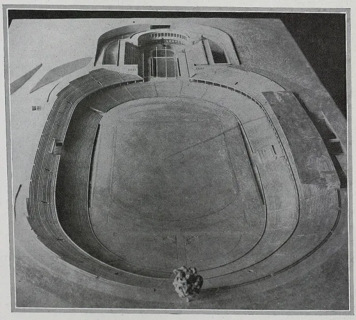 Framed Print : Berlin Olympic Stadium Model Framed Print : Berlin Olympic Stadium Model