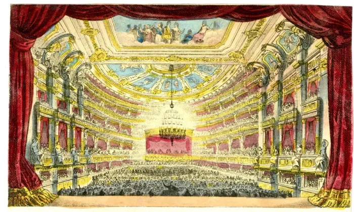 Framed Print : Berlin Opera House - viewed from the stage Framed Print : Berlin Opera House - viewed from the stage