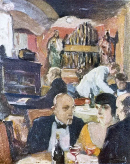 Framed Print : Berlin Restaurant 1930 Framed Print : Berlin Restaurant 1930