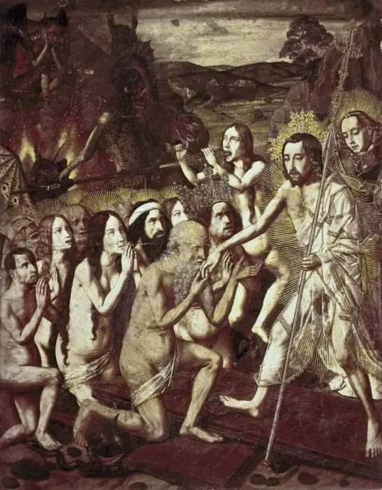 Framed Print : BERMEJO, Bartolom頨1420-1498). Descent of Christ Framed Print : BERMEJO, Bartolom頨1420-1498). Descent of Christ