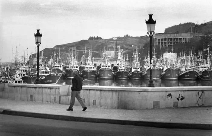 Framed Print : Bermeo harbour trawlers, Spain Framed Print : Bermeo harbour trawlers, Spain
