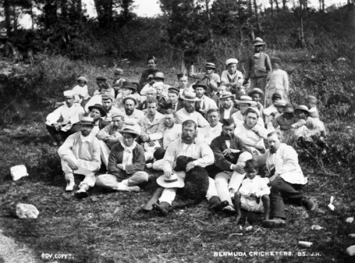 Framed Print : Bermuda Cricketers, Bermuda (1873) Framed Print : Bermuda Cricketers, Bermuda (1873)
