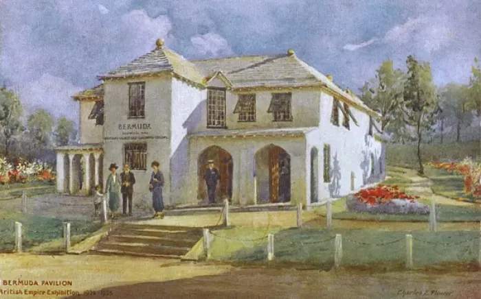 Framed Print : The Bermuda Pavilion - British Empire Exhibiion Framed Print : The Bermuda Pavilion - British Empire Exhibiion