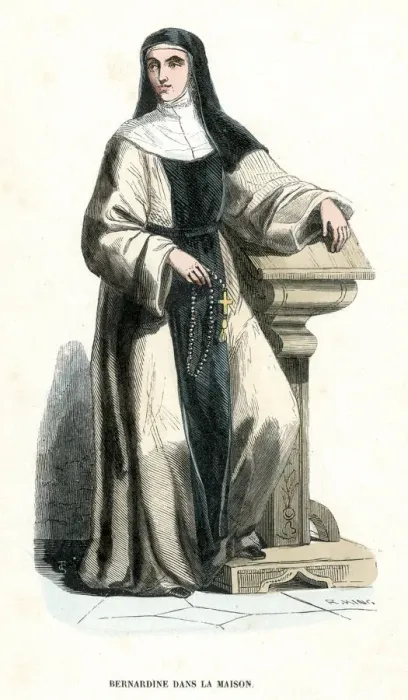 Framed Print : BERNARDINE NUN Framed Print : BERNARDINE NUN