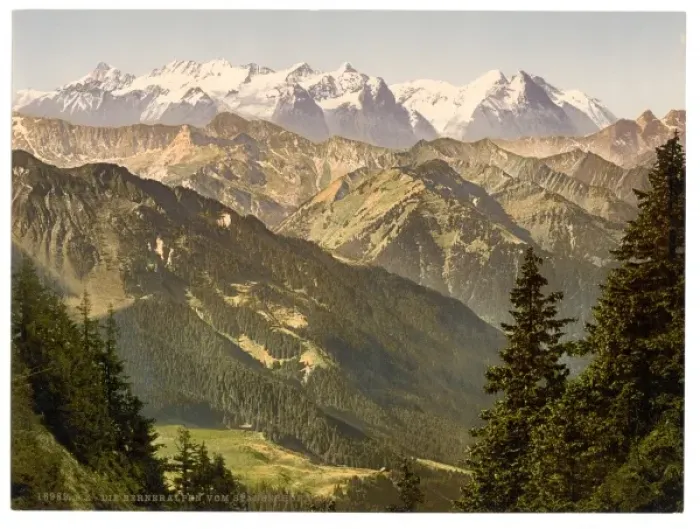 Framed Print : Bernese Alps, from Stanserhorn, Bernese Oberland, Switzerlan Framed Print : Bernese Alps, from Stanserhorn, Bernese Oberland, Switzerlan