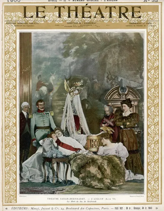 Framed Print : BERNHARDT / L'AIGLON 1900 Framed Print : BERNHARDT / L'AIGLON 1900