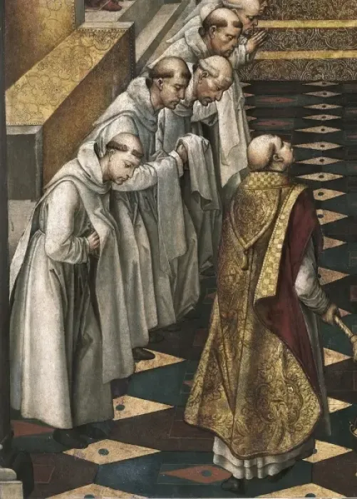 Framed Print : BERRUGUETE, Pedro (1450-1504). Apparition of Framed Print : BERRUGUETE, Pedro (1450-1504). Apparition of