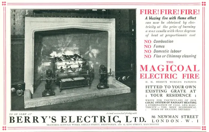 Framed Print : Berry's Electric Magicoal Advertisement Framed Print : Berry's Electric Magicoal Advertisement