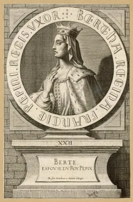 Framed Print : Berthe, Queen of Pepin Framed Print : Berthe, Queen of Pepin